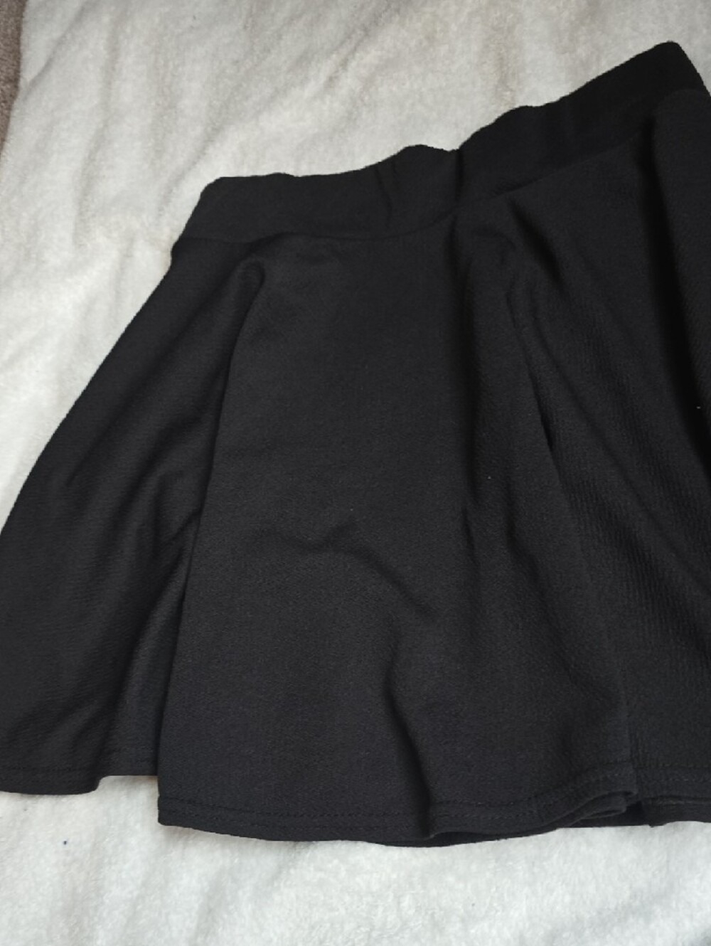 Black Flared Mini Skirt - Women's Skirt